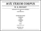 AVE VERUM CORPUS LOW BRASS OCTET cover